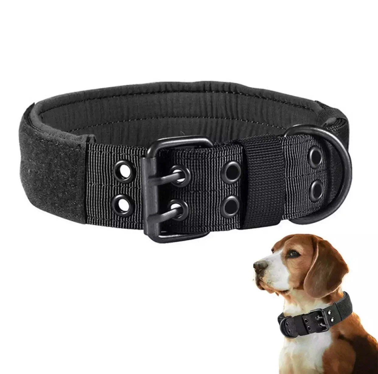 Ultimate Heavy Duty Dog Collar – Military Tactical Nylon Collar with Handle, Reflective & Durable Metal Hardware