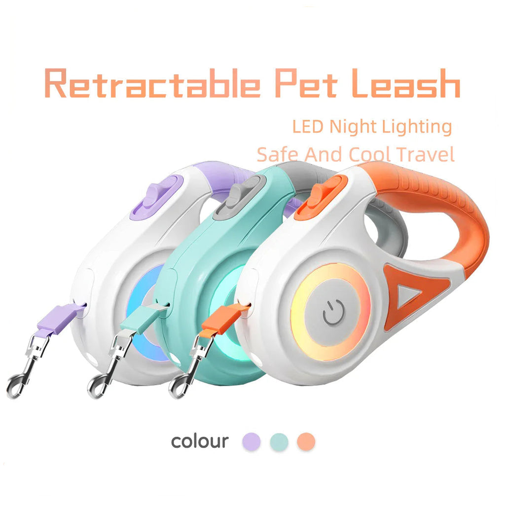 LED Retractable Dog Leash