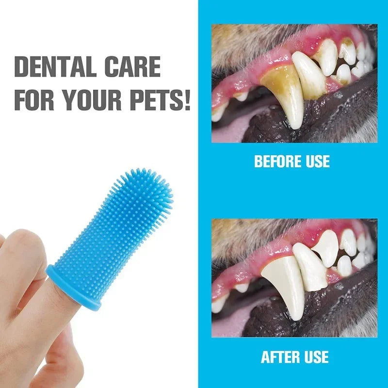 Rubber Dog Toothbrush – Gentle Dental Cleaning for Healthy Teeth & Gums