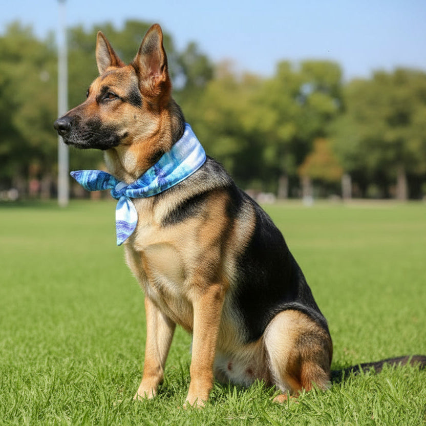 Dogs Ice Cool Neck Bandana – Instant Cooling Pet Scarf Collar | Summer Heatstroke Prevention Breathable Dog Cooling Bandana