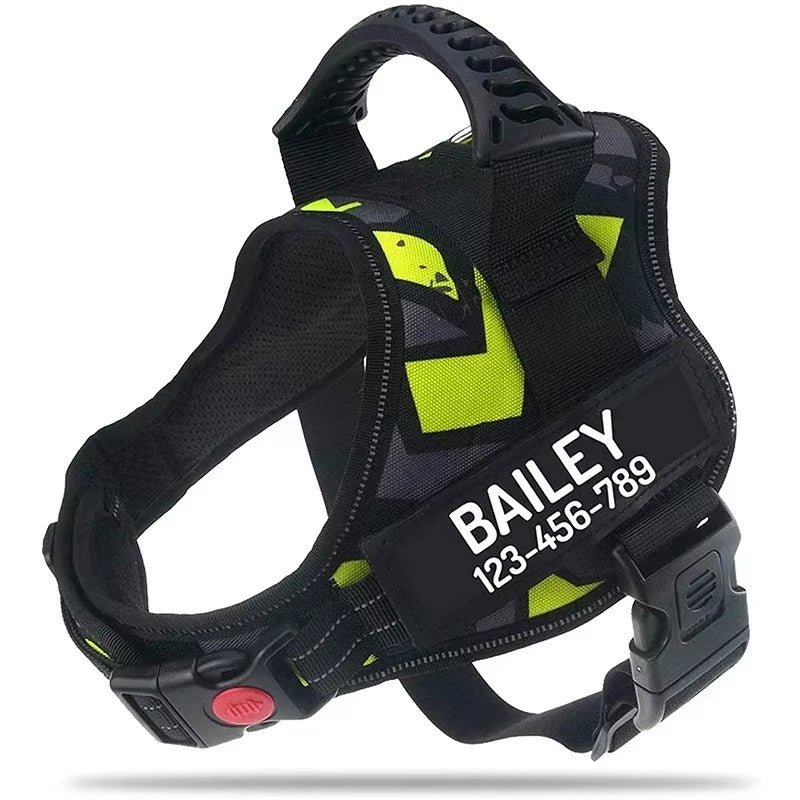 NO PULL Dog Harness Personalized With Your Dog Name