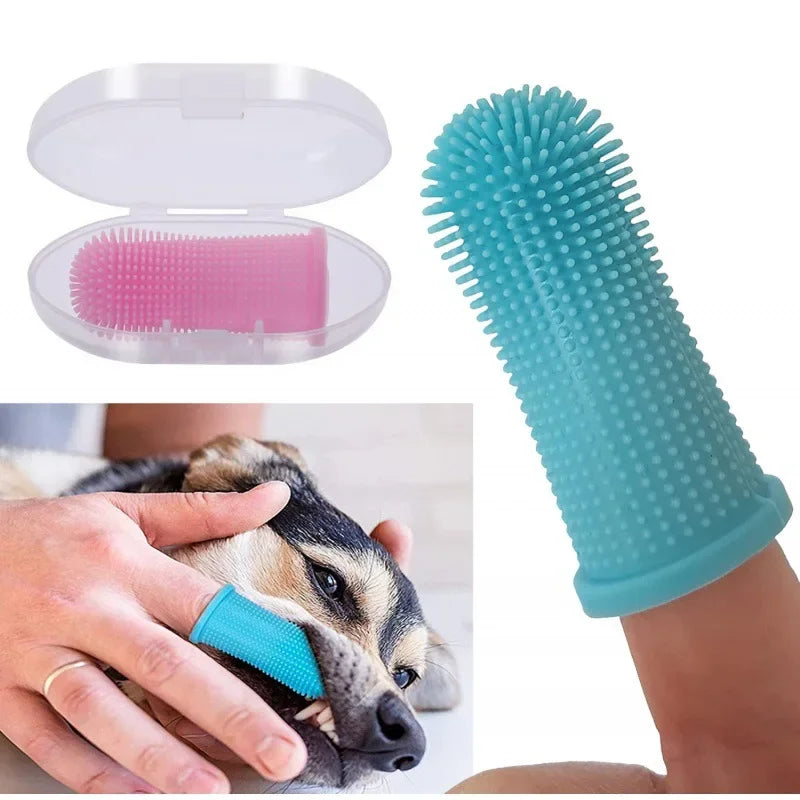 Rubber Dog Toothbrush – Gentle Dental Cleaning for Healthy Teeth & Gums