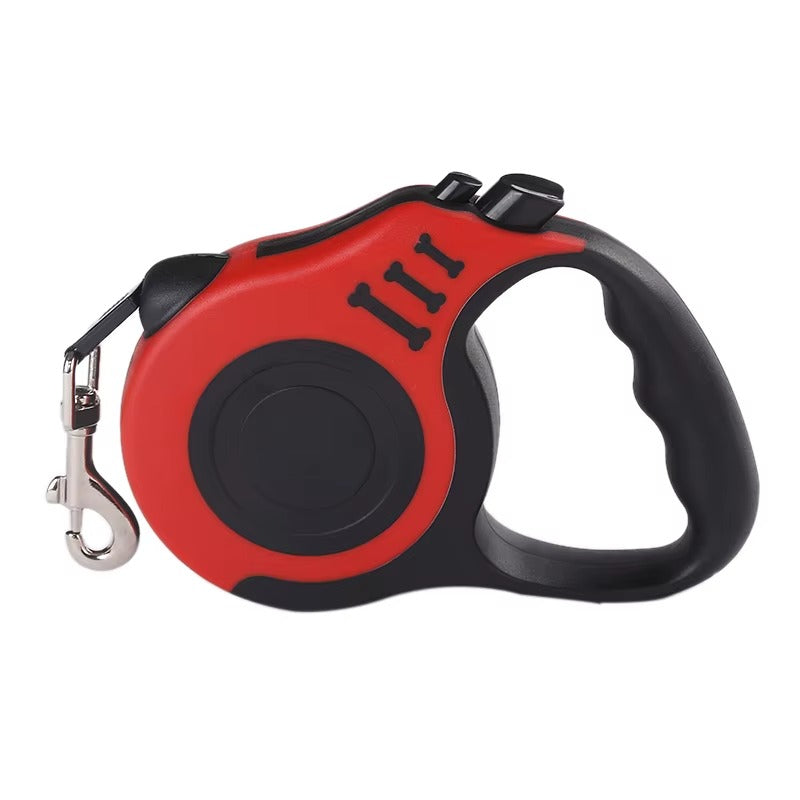 3m / 5m Retractable Dog Leash – Durable Nylon Lead for Small Dogs & Cats