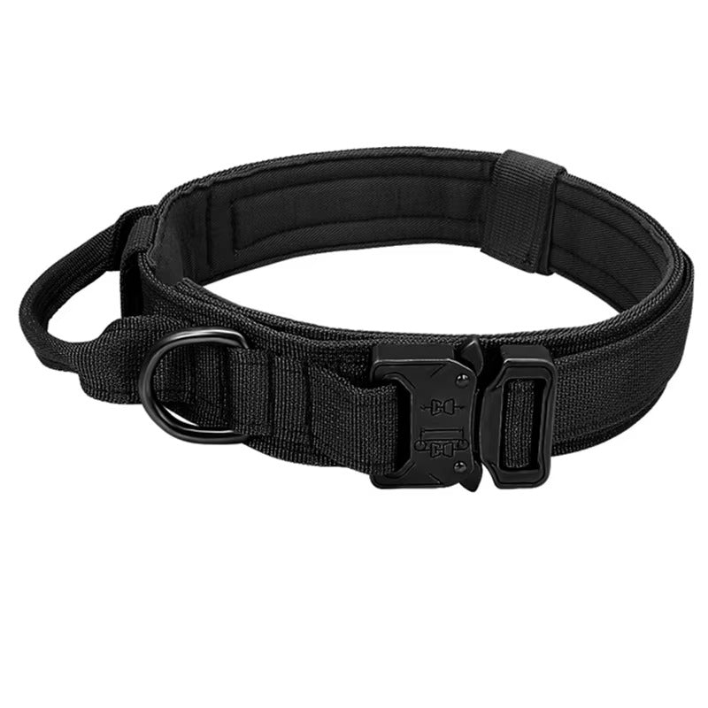 Heavy Duty Tactical Dog Collar & Elastic Leash Set