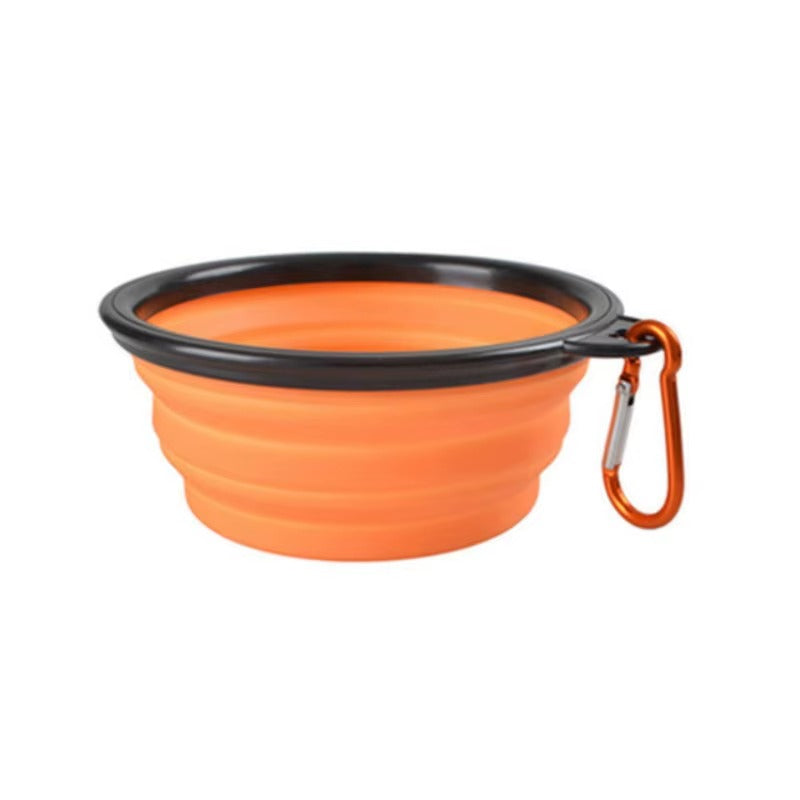 Portable Collapsible Pet Food & Water Bowl for Dogs & Cats