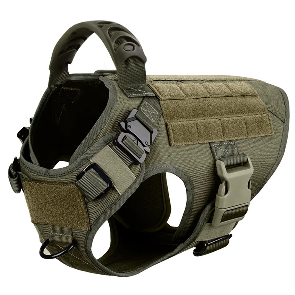 Military Large Dog Harness – Tactical Training Vest for German Shepherd & Malinois