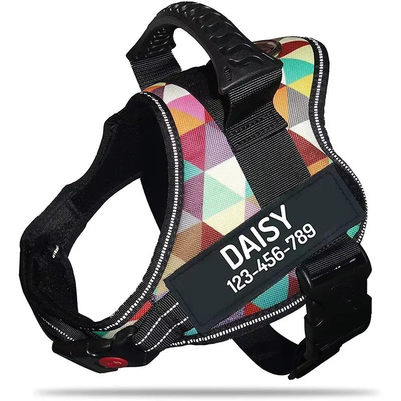 NO PULL Dog Harness Personalized With Your Dog Name
