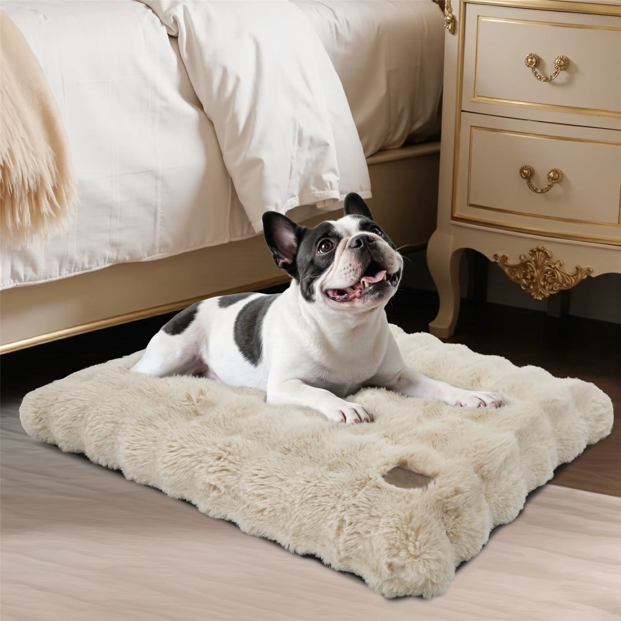 Ultra Plush Dog Bed – Soft Washable Pet Cushion & Puppy Crate Mattress
