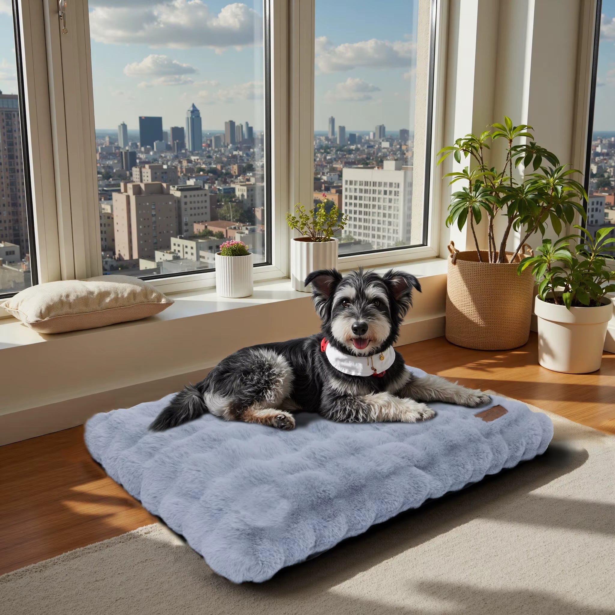 Ultra Plush Dog Bed – Soft Washable Pet Cushion & Puppy Crate Mattress